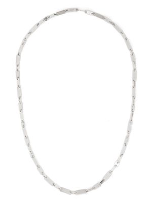 MAOR Monolinka logo-engraved necklace - Silver
