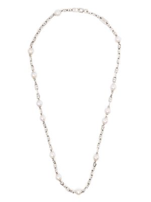 MAOR Sicar pearl-embellished necklace - Silver