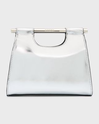 Mar Mini Metallic Leather Top-Handle Bag