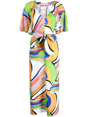 Mara Hoffman Alora graphic-print midi dress - Multicolour