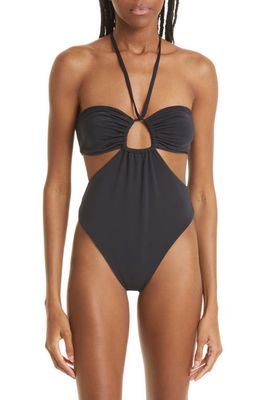 Mara Hoffman Blanca Cutout One-Piece Swimsuit in Black