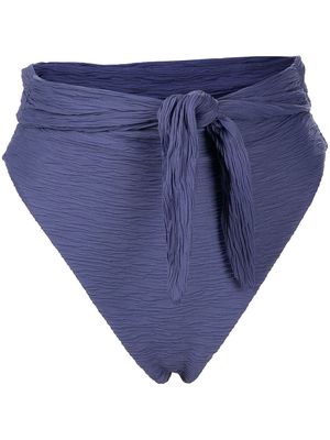 Mara Hoffman Goldie high-waist bikini bottoms - Blue
