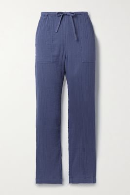 Mara Hoffman - York Crinkled Organic Cotton Pants - Blue