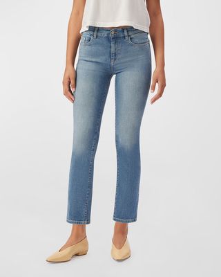 Mara Straight Mid-Rise Instasculpt Ankle Jeans