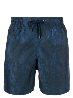Marané graphic print recycled swim shorts - Blue