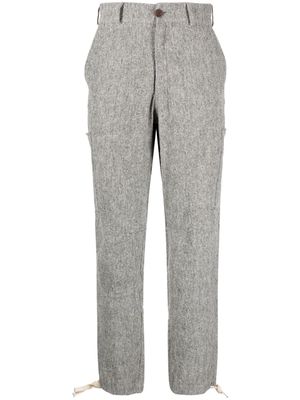 Marané mélange-effect cropped trousers - Grey