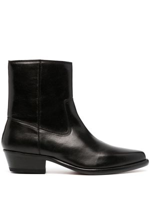 MARANT 45mm leather ankle boots - Black