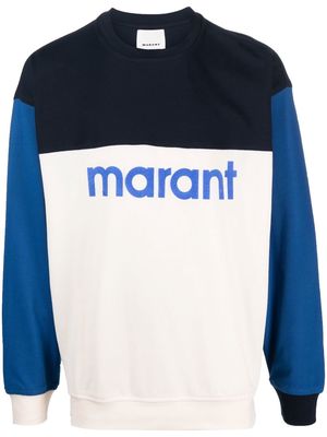 MARANT Aftone colour-block sweatshirt - Blue