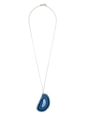 MARANT agate-pendant necklace - Blue
