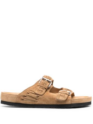 MARANT buckled flat sandals - Brown