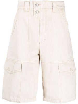 MARANT cargo cotton shorts - Neutrals