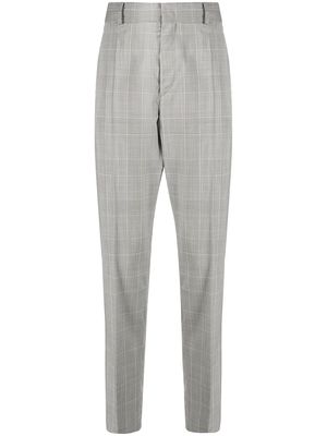 MARANT check-print cotton tailored trousers - Grey