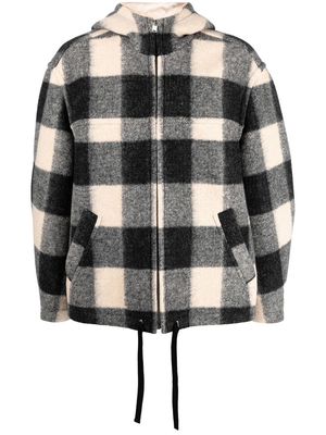 MARANT checked hooded jacket - Black