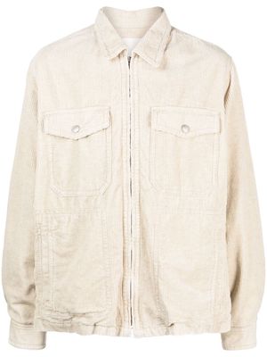 MARANT corduroy cotton shirt jacket - Neutrals