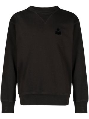 MARANT crew-neck cotton-blend sweatshirt - Black