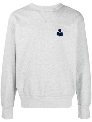 MARANT crew-neck cotton-blend sweatshirt - Grey