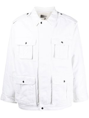 MARANT denim pocket jacket - White
