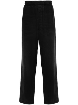 MARANT elasticated-waist straight-leg trousers - Black