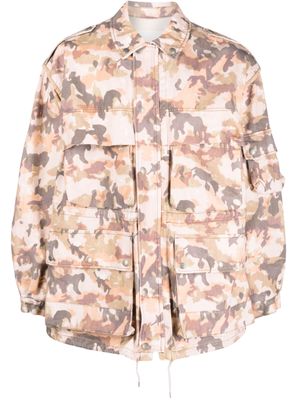 MARANT Elias camouflage-pattern jacket - Neutrals