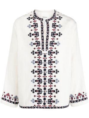 MARANT embroidered design shirt - White