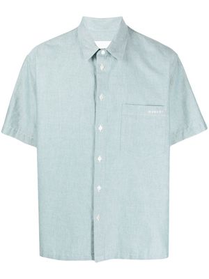 MARANT embroidered-logo short-sleeve shirt - Green