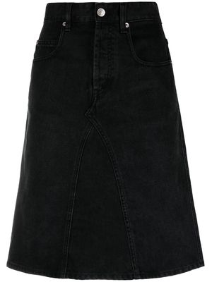 MARANT ÉTOILE A-line denim skirt - Black