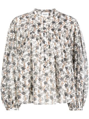 MARANT ÉTOILE abstract-print blouse - Neutrals