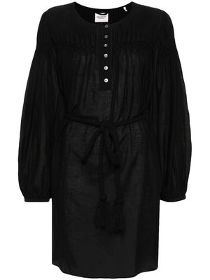 MARANT ÉTOILE Adeliani pintuck-detail dress - Black