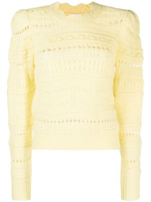 MARANT ÉTOILE Adler tricot-knit jumper - Yellow