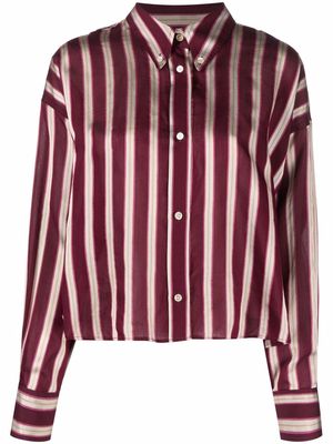 MARANT ÉTOILE Alanis striped shirt - Red