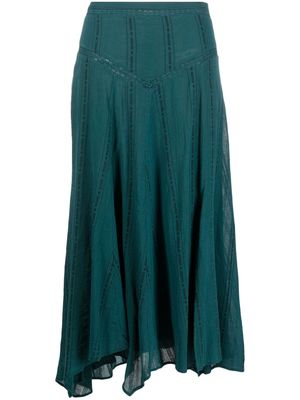 MARANT ÉTOILE Aline asymmetric maxi skirt - Green