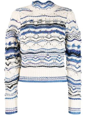 MARANT ÉTOILE Ambre striped knit jumper - Blue