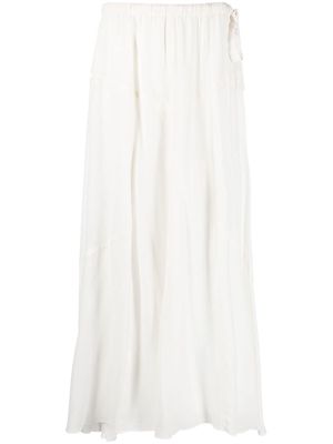 MARANT ÉTOILE asymmetric maxi skirt - White