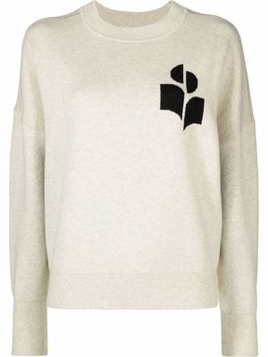 MARANT ÉTOILE Atlee intarsia-knit relaxed jumper - Grey