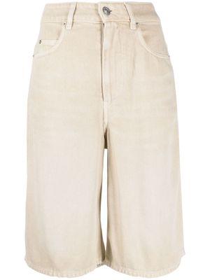 MARANT ÉTOILE Balina cotton shorts - Neutrals