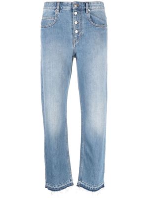 MARANT ÉTOILE Belden cropped denim jeans - Blue