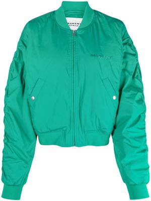 MARANT ÉTOILE Bessime logo-embroidered bomber jacket - Green