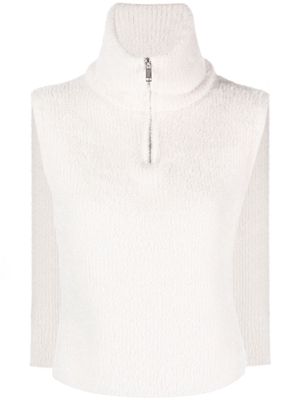MARANT ÉTOILE brushed knitted vest - Neutrals