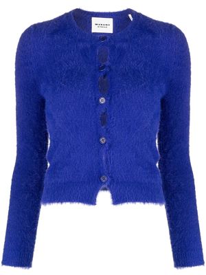 MARANT ÉTOILE button-front knitted cardigan - Blue