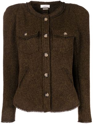 MARANT ÉTOILE button-up knitted jacket - Green