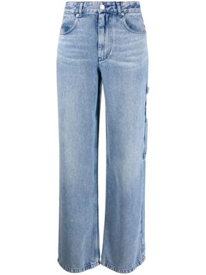 MARANT ÉTOILE Bymara mid-rise straight-leg jeans - Blue