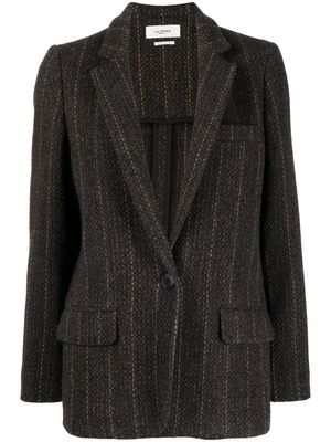 MARANT ÉTOILE Charlyne single-breasted wool blazer - Brown