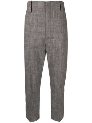 MARANT ÉTOILE checked tapered trousers - BKPK BLACK PINK