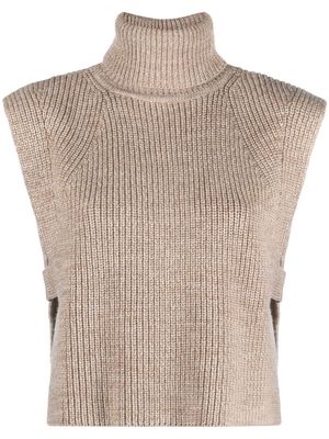 MARANT ÉTOILE chunky-knit sleeveless jumper - Neutrals