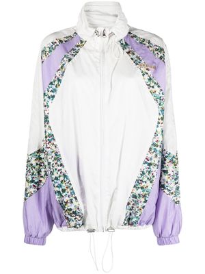MARANT ÉTOILE colour-blocked high-neck jacket - White