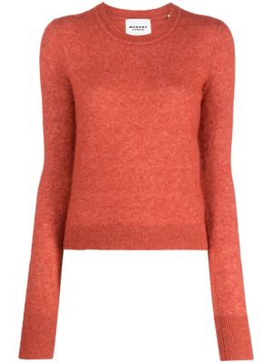 MARANT ÉTOILE crew-neck alpaca wool-blend jumper - Orange