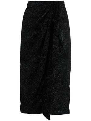 MARANT ÉTOILE crystal-embellished skirt - Black