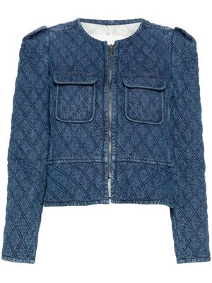MARANT ÉTOILE Deliona quilted cotton jacket - Blue