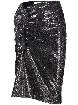 MARANT ÉTOILE Dolene rhinestone miniskirt - Silver