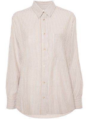 MARANT ÉTOILE Esola striped cotton shirt - Neutrals
